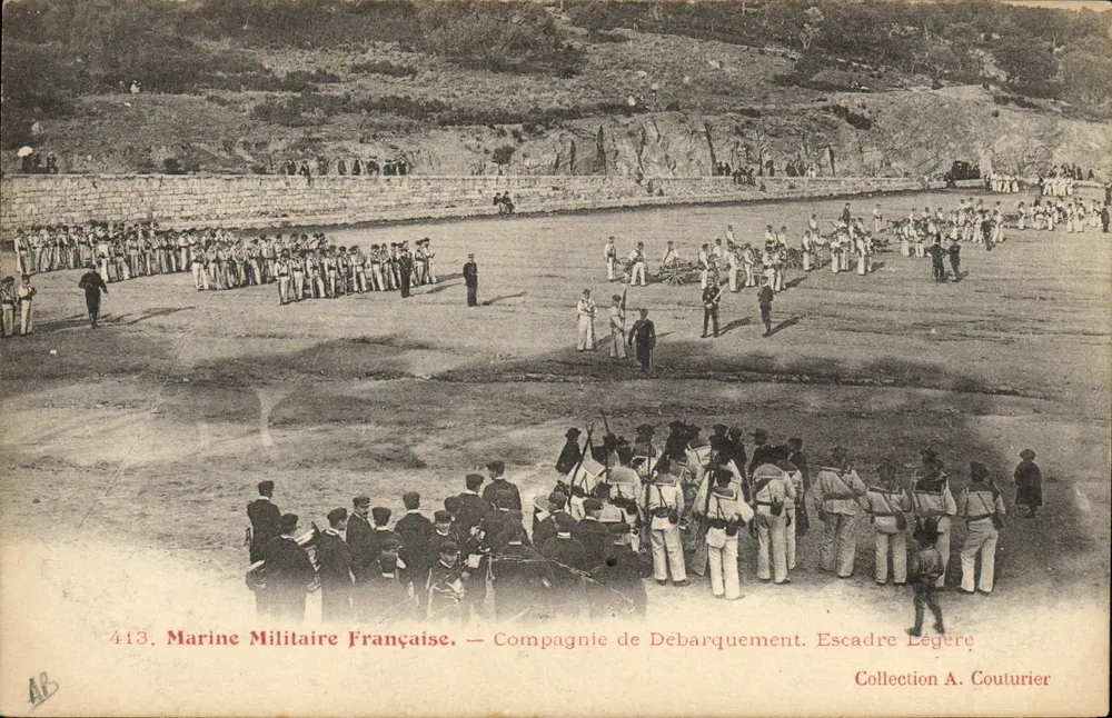 Landungstruppe. Leichte Flottille — Französische Marine — Sammlung A. Couturier - Vorderseite