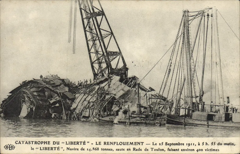 Katastrophe des "Liberté" — Das Aufspülen — Verleger BPD - Vorderseite
