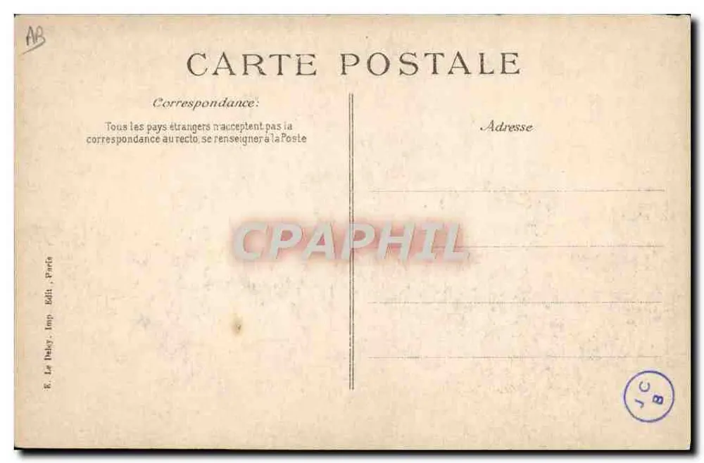 Katastrophe des "Liberté" — Die Wracks — Verlag E. Le Dolez, Seriennummer (E-LD) - Rückseite
