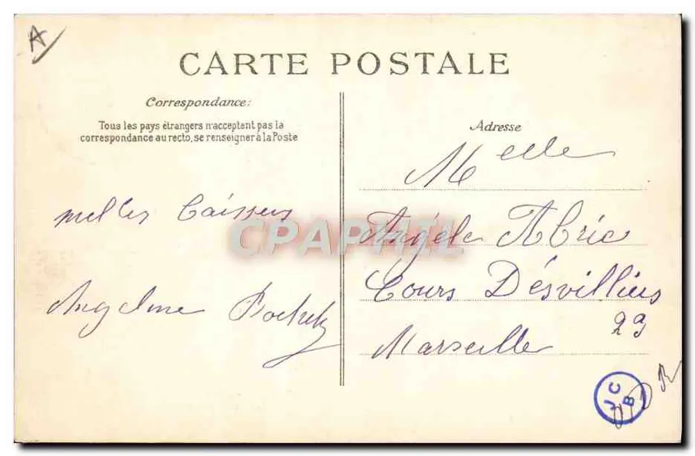 Explosão do "LIBERTÉ" na Baía de Toulon — 25 Setembro 1911 — Editor E.D. - Verso
