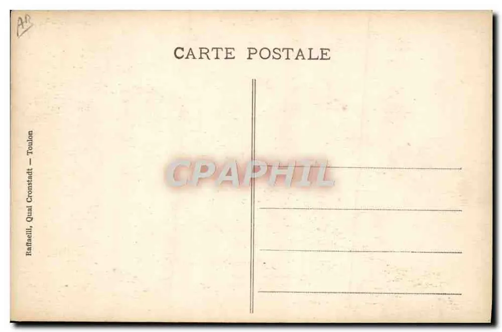 Bâbordais an der Schule — Unsere Matrosen — Serie 14 — Verlag Rafaeli, Toulon - Rückseite