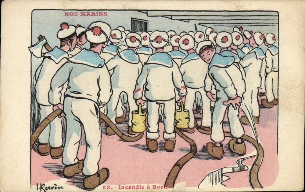 Nos Marins — Incendie à Bord — I. Rovin, n°58 - Vorderseite