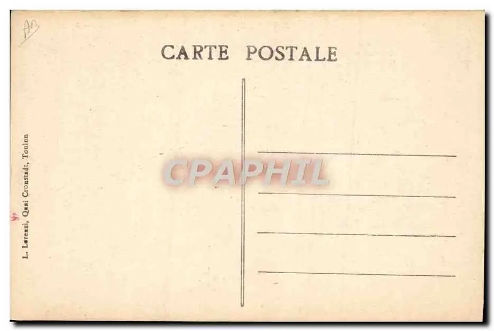 Bâbordais an der Schule — Unsere Matrosen — L. Lereazi, Quai Crossard, Toulon - Rückseite