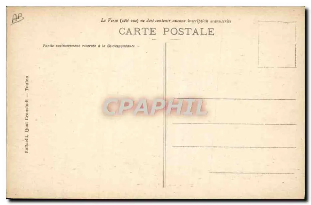 Unsere Matrosen — Major-Boot — Verlag Rafnaelli, Toulon - Rückseite