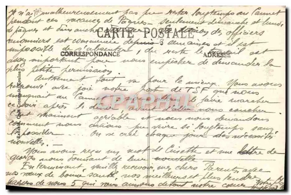 Nossos Marinheiros — Série 46, Fournier — H. Rerviès - Verso