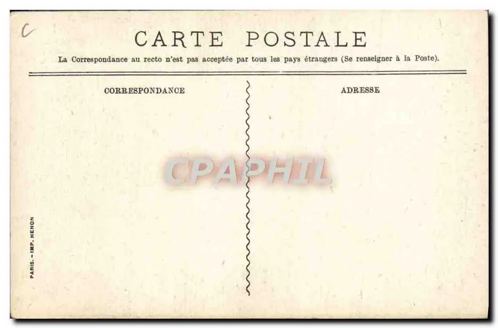 Ausflüge in die Normandie — Staatsbahnen — Imp. Henon, Paris - Rückseite