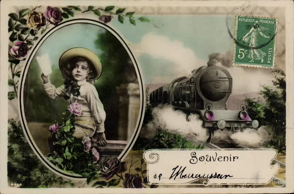 Criança com chapéu — Souvenir de Meaux — Editor Myllo, n° 404 - Frente