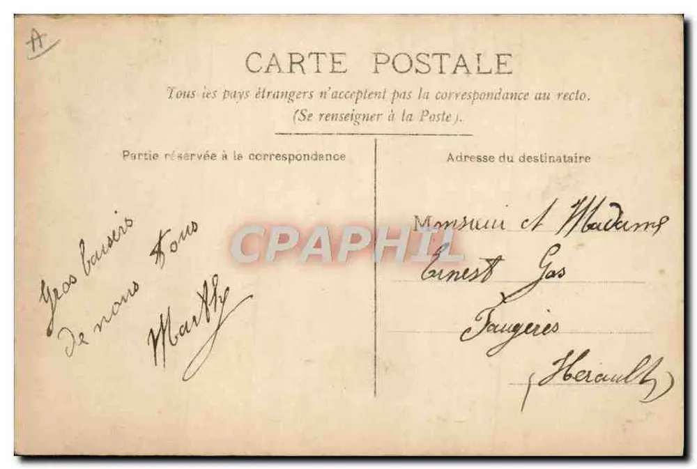 Criança com chapéu — Souvenir de Meaux — Editor Myllo, n° 404 - Verso