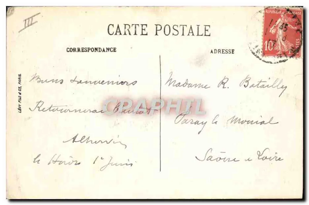 Le Havre — Das Justizpalast und der Boulevard de Strasbourg — LL. - Rückseite