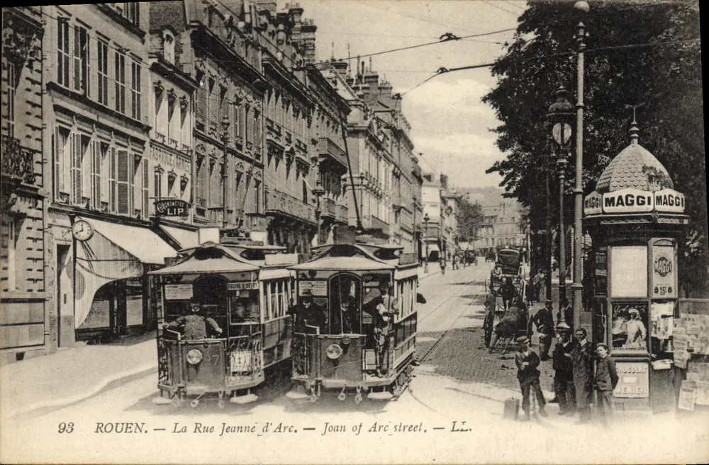 Rouen — A Rue Jeanne d'Arc — LL. — n°93 - Frente