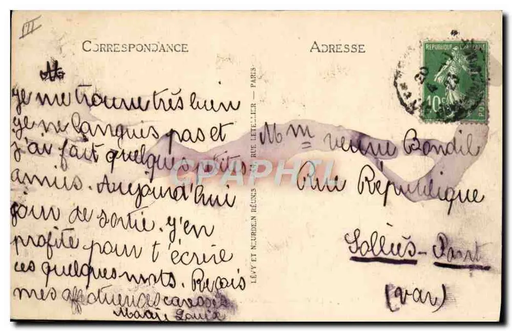 Aix-en-Provence - Het Cours Mirabeau - Selecta 95 - Achterkant