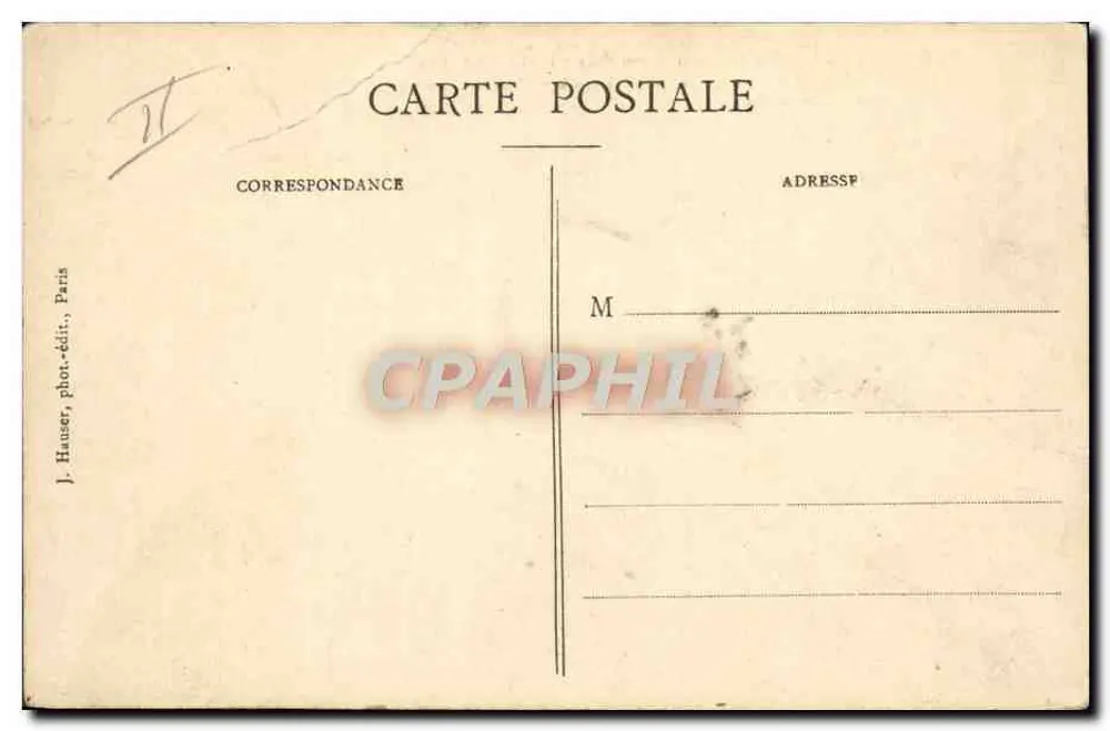 Der Sommer-Biplan, geflogen von Legagneux — n° 1402 — J. Hauser, Paris - Rückseite