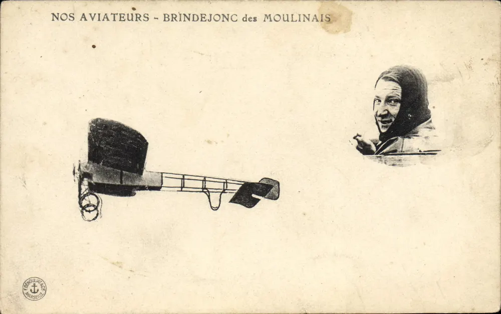 Nossos aviadores - Brindejong dos Moulinais — Editor F. Fournel, Lyon - Frente
