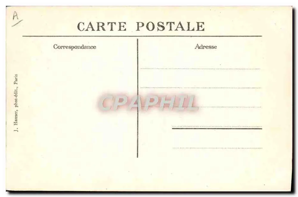 Monoplan Blériot, geflogen von Legagneux — Nr. 1491 — J. Hanser, Paris - Rückseite