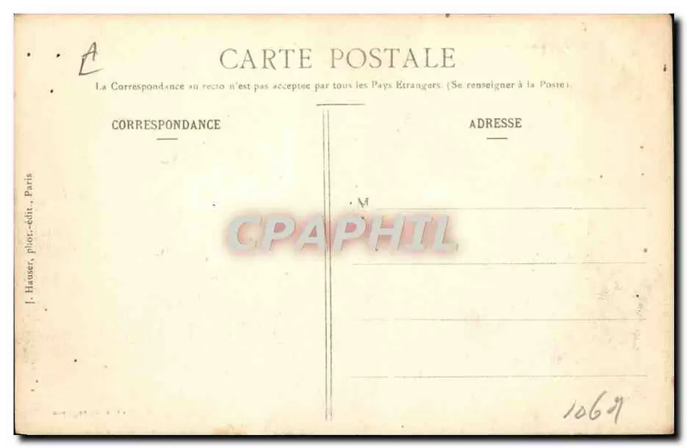 Flugzeug Zipfel — von den Südost-Flugzeugwerken in Villeurbanne (Rhône) entwickelt und gebaut — J. H. — J. Blane, Lyon - Rückseite