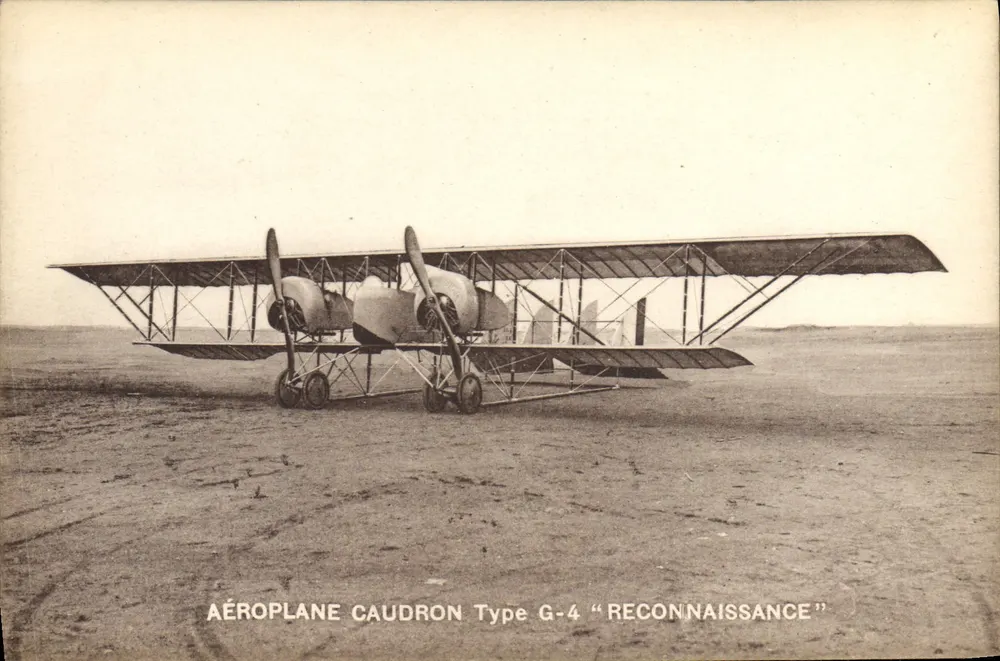 Avión Caudron Type G-4 "Reconnaissance" — Editor Le Deley, Paris - Anverso
