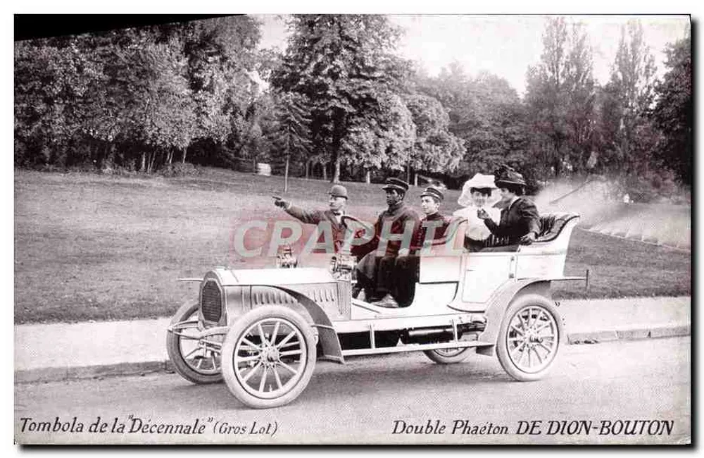 Doppelsitziger Phaeton DE DION-BOUTON — Tombola der "Décennale" (Großer Preis) - Vorderseite