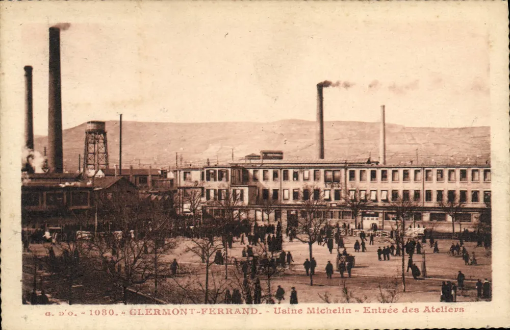 Clermont-Ferrand — Michelin-Werk — Eingang zu den Werkstätten — Verlag g.d'O. n°1080 - Vorderseite