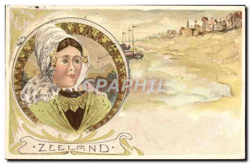 Frau mit Hut — Zeeland — Verlag nicht sichtbar - Vorderseite