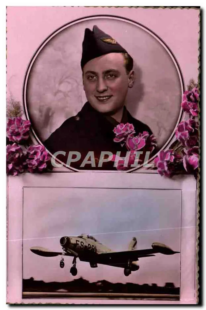 वायु सेना के चालक दल का चित्र — चित्र और विमान FS-291 — एडिटर ARS, श्रृंखला 743 - आगे