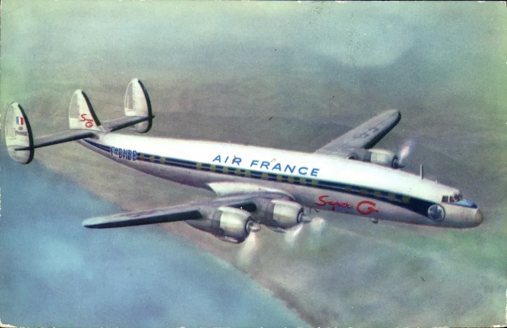 Air France Super G — Lockheed Constellation — SAPHO Imp. - Vorderseite