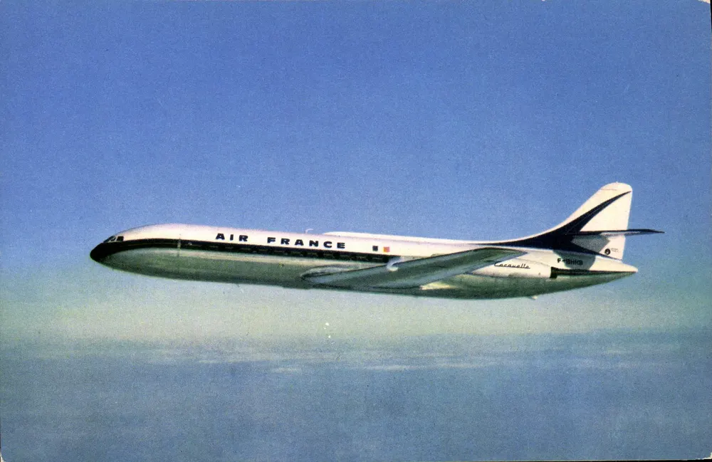 Air France Caravelle — Erster reiner Jets regionaler Flugzeug — Photo Bulle (Air France) - R.M. 213837P - Imp. du Val d'Osne - Vorderseite