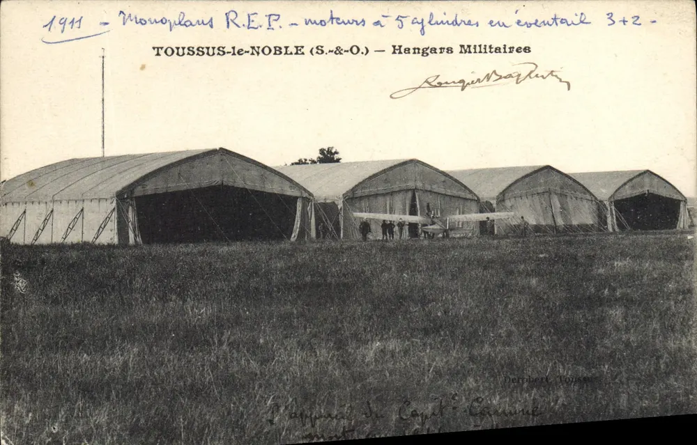 Militärhallen in Toussus-le-Noble — Monoplan R.E.P. — Verlag Derbert Toussus - Vorderseite