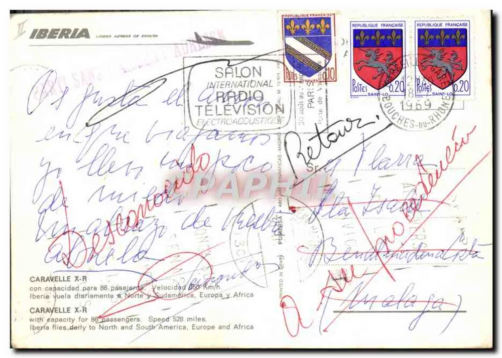 Iberia Caravelle X-R — EC-BIE — Internationale Radio-Televisionsmesse - Rückseite