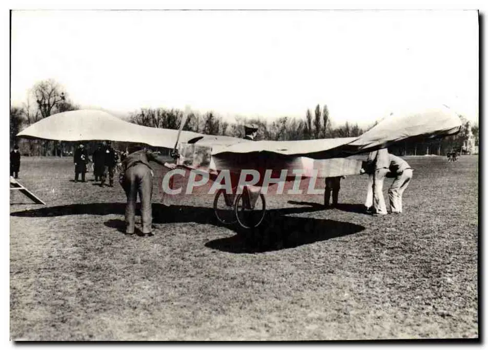 Blériot auf seinem « Canard » — Flug in Bagatelle, 5. April 1907 — Verlag Roland-Marie S.A. - Vorderseite