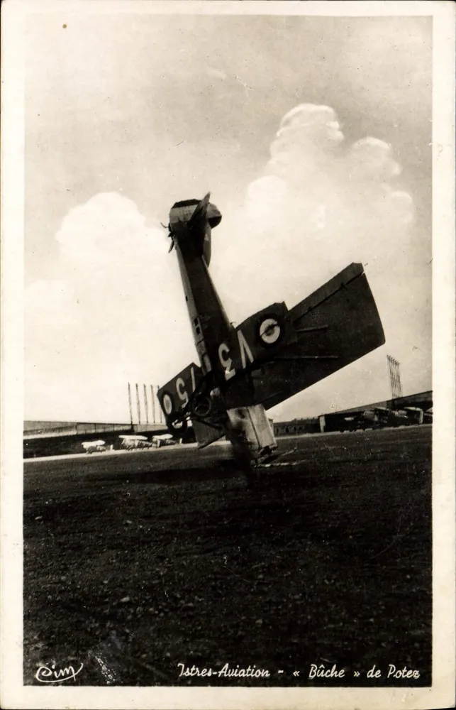 Istres - Luftfahrt - 'Bûche' von Potez - Vorderseite