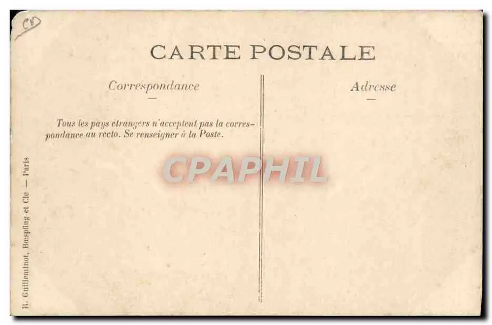 Balão dirigível — demonstração pública — H. Guillamnhot, Bespfling et Cie — Paris - Verso
