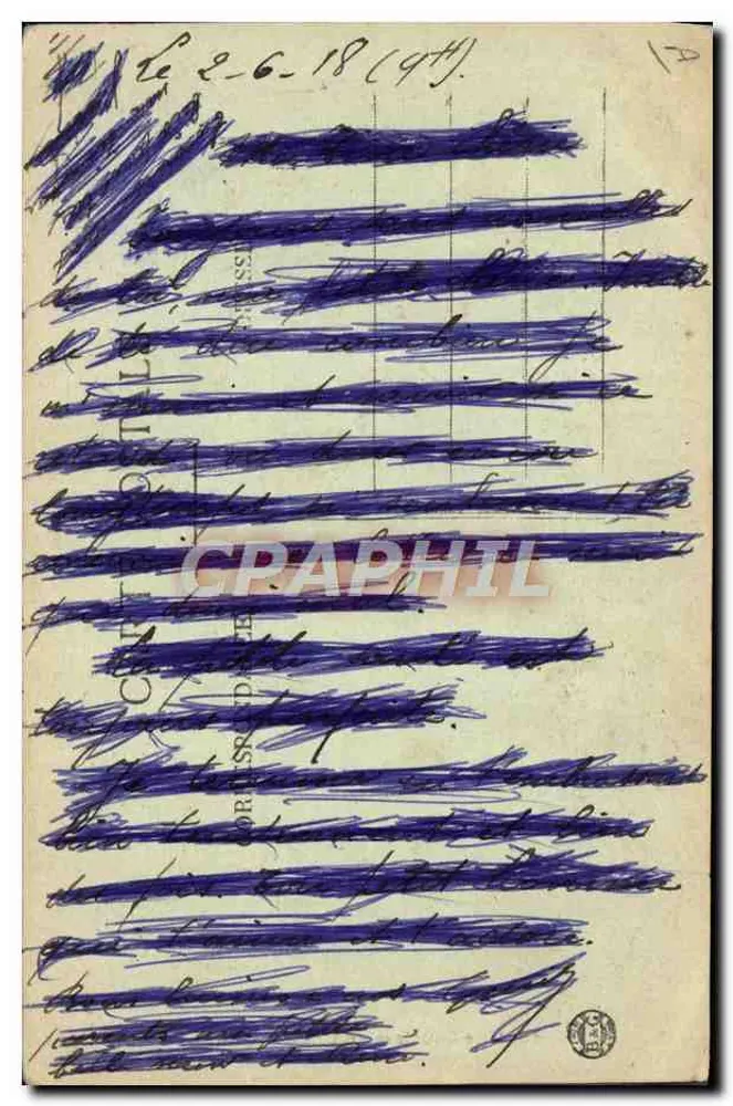 Une Saucisse en Champagne — ballon dirigeable — éditeur : CPAPHIL, n° 18 - Verso