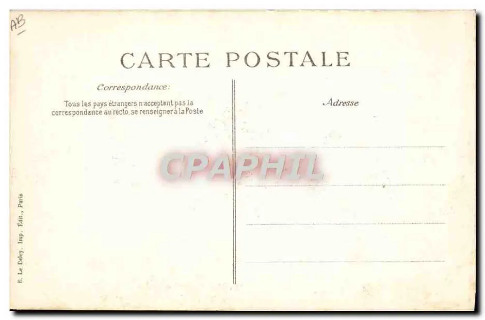 Katastrophe des "Liberté" — Die Wracks — Verlag E. Le Doleÿ, Paris - Rückseite