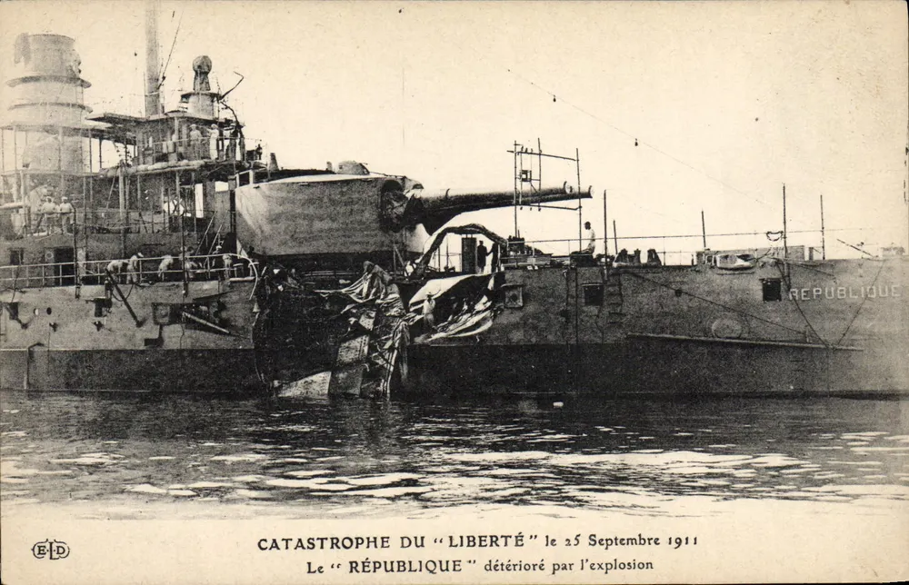 Katastrophe des "Liberté" — 25. September 1911 — E-D - Vorderseite