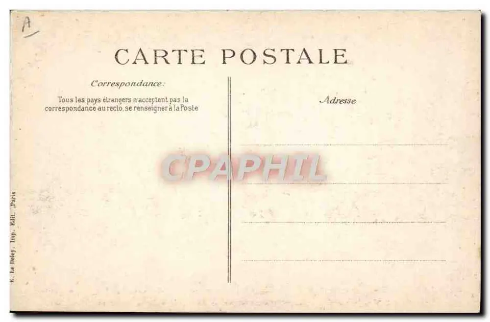 Katastrophe des "Liberté" — 25. September 1911 — E-D - Rückseite