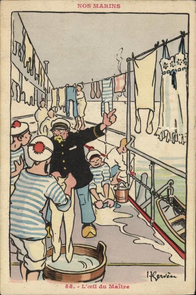 Unsere Matrosen — Das Auge des Meisters — I. Kervès, Nr. 55 - Vorderseite