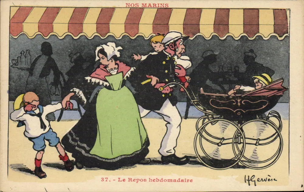 Unsere Seefahrer — Wöchentlicher Ruhezeit — Rafacadi, Quai Cromiadi — Toulon - Vorderseite