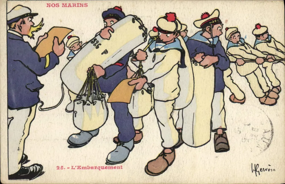 Unsere Matrosen — Die Verladung — L'Herbère, n°25 - Vorderseite