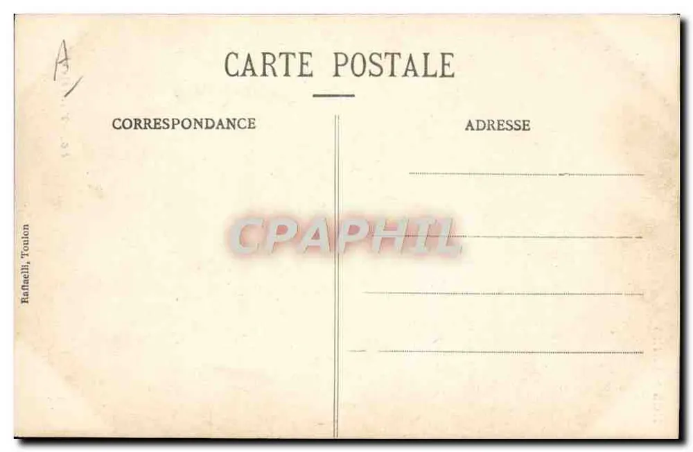 Unsere Matrosen — Serie 46, Fourrier — Verlag Raftaelli, Toulon - Rückseite