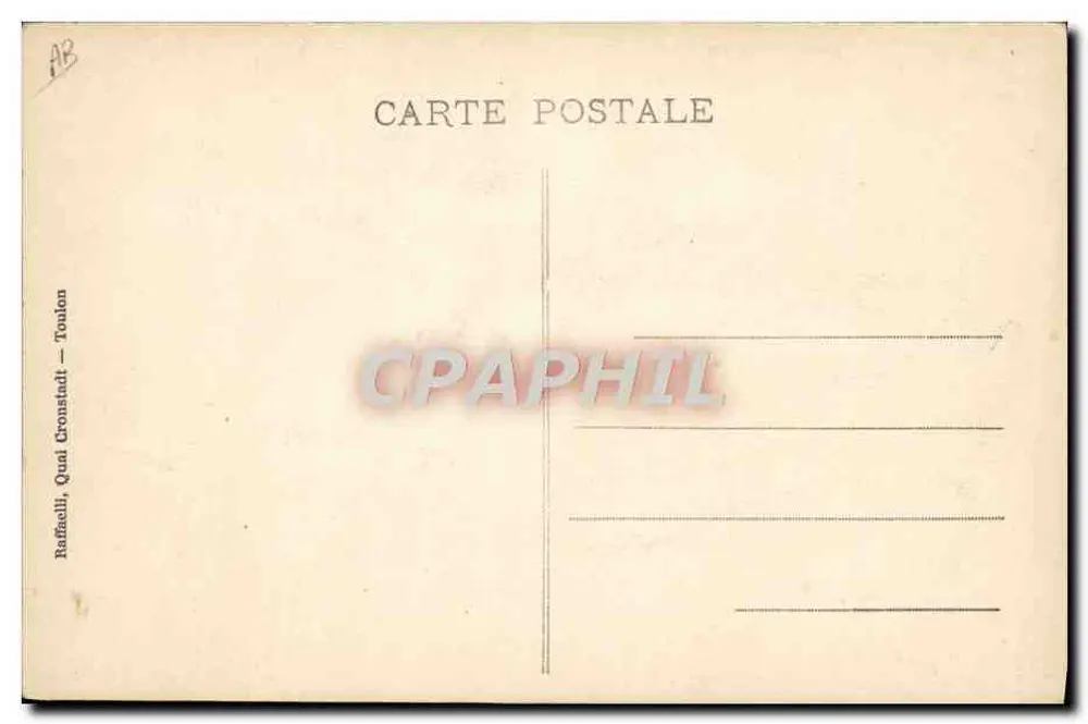 Unsere Matrosen — Die Garde — Raffaelli, Quai Cronstadt — Toulon - Rückseite