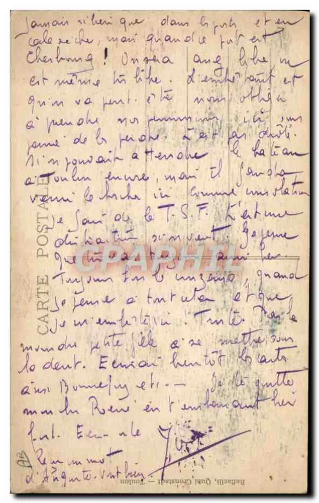 Nossos Marinheiros — Série 41, editor Gablier - Verso