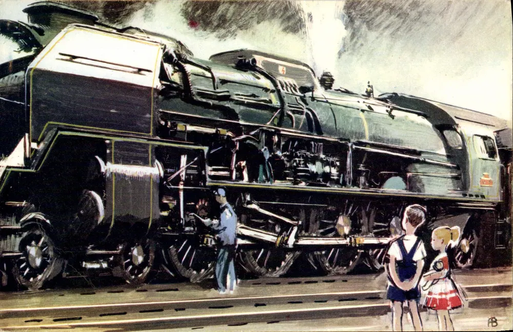 Dampflokomotive Typ 241 P — Nationaler Kinderrat, Paris - Vorderseite