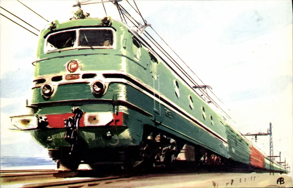 Locomotiva elétrica CC 7100 — S.N.C.F. — Comité National de l'Enfance - Frente