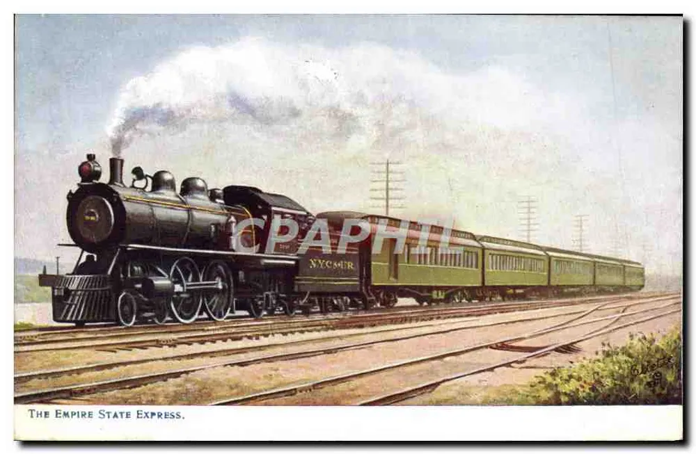 The Empire State Express — NYC&MR — Tuck's Post Card - Frente