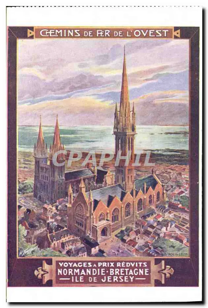 Kirche von Jersey — Normandie-Brittany — Verlag Pol & Leon, Nr. 14 - Vorderseite