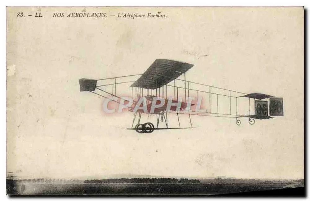 O Avião Farman — NOS AÉROPLANES — série LL n°83 - Frente