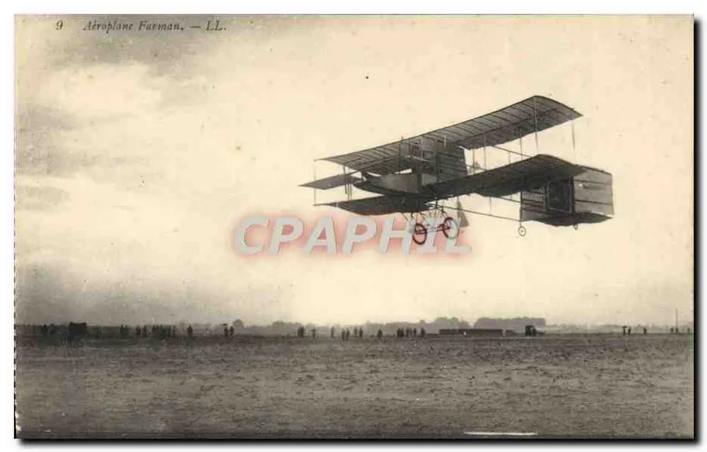 Avião Farman — LL. — Editor LL, n°9 - Frente