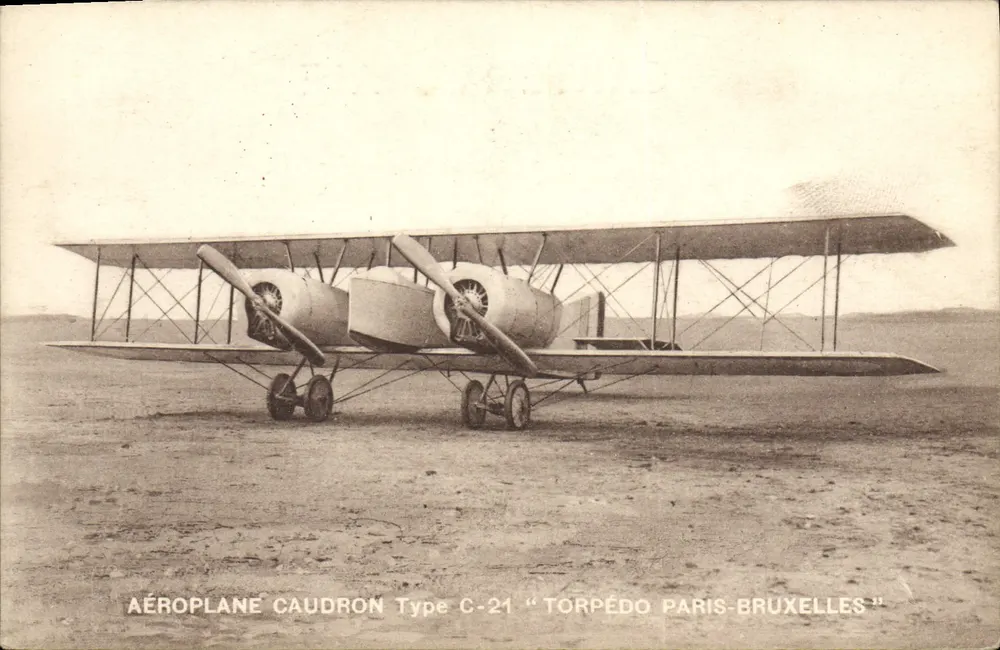 Flugzeug Caudron Type C-21 « Torpédо Paris-Bruxelles » — Verlag Le Delcy, Paris - Vorderseite