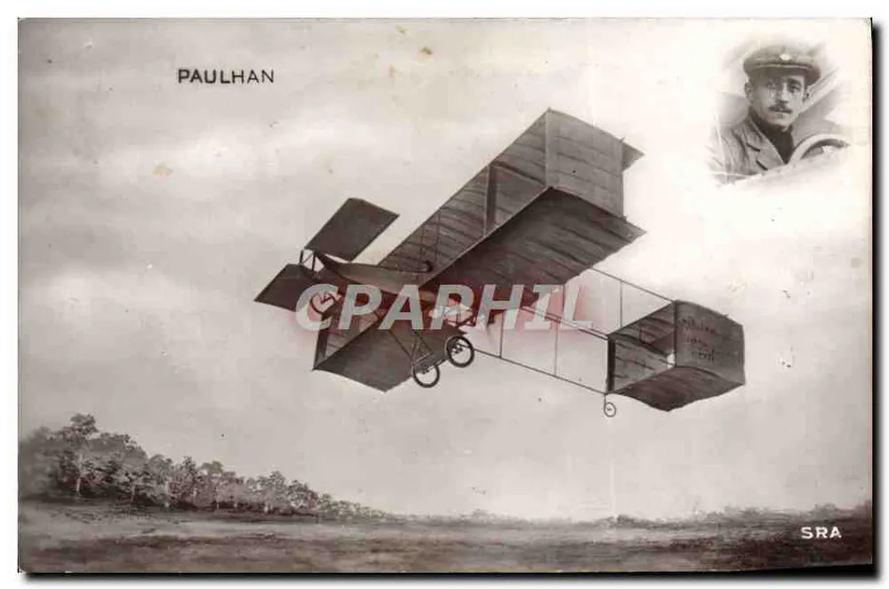 Paulhan — Avião biplano — SRA - Frente