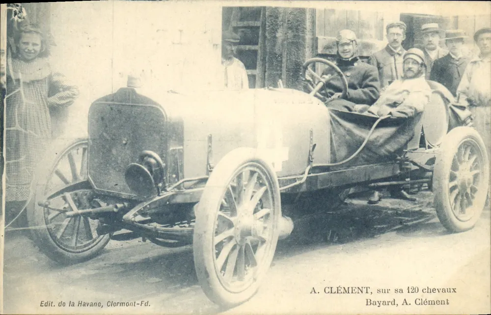 A. Clément auf seinem 120 PS Bayard — Clermont-Fd — Edit. de la Havane - Vorderseite